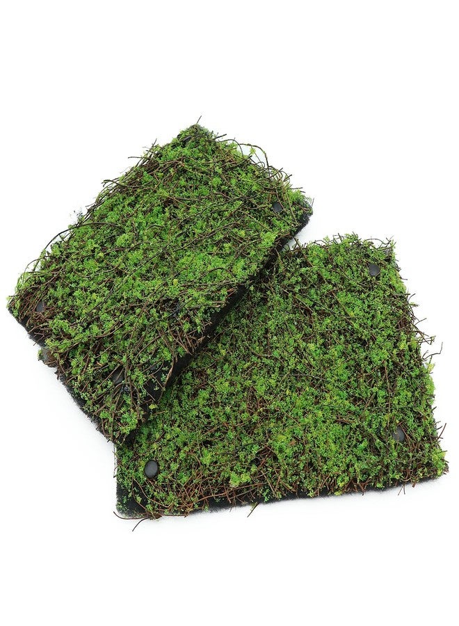 AQUA KT Reptile Moss Background Backdrop Wall Artificial Terrarium Habitat Amphibian Cage Decoration for Lizard Bearded Dragon Snake Tree Frog Chameleon Climbing, Pack of 4 - Image 2